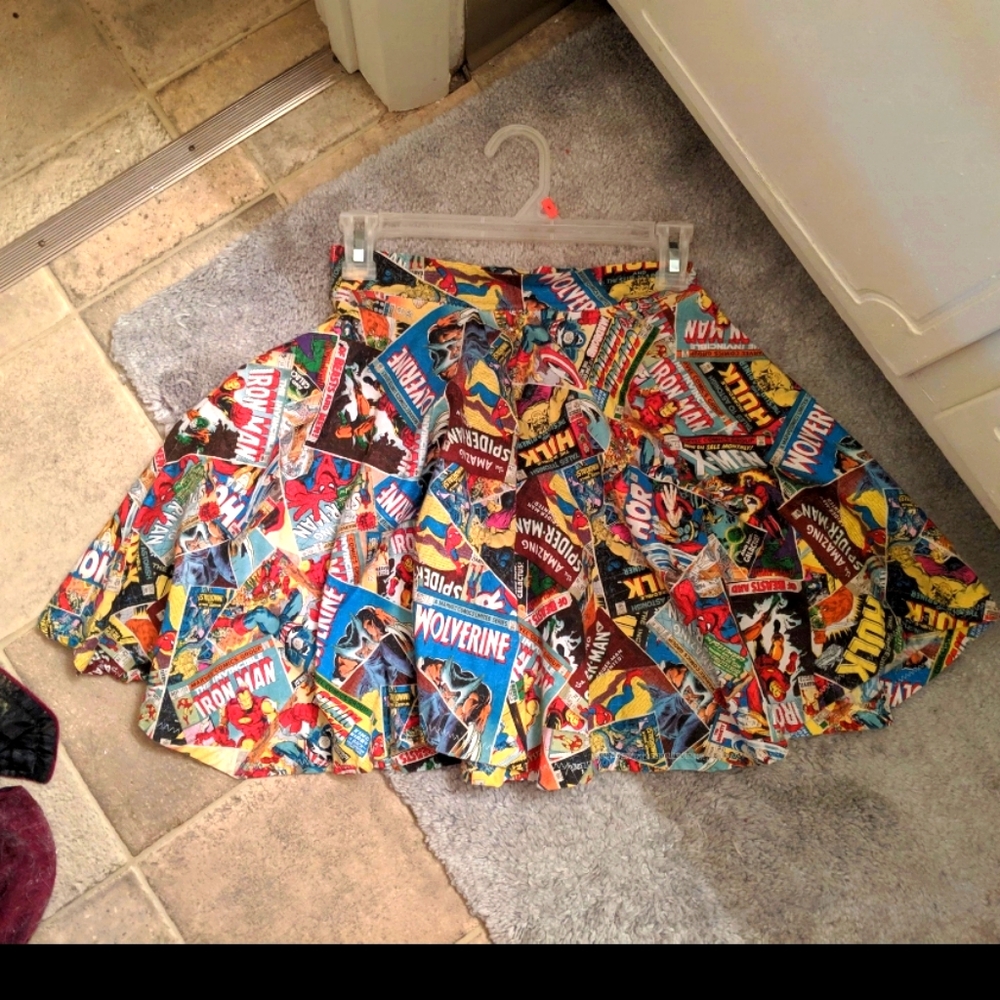 Handmade comic skirt